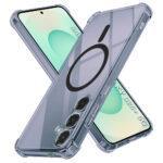 Coque Techsuit Shockproof Clear Silicone MagSafe pour Samsung Galaxy S25 Plus - Smoke Black