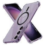 Coque Techsuit Shockproof Clear Silicone MagSafe pour Samsung Galaxy S23 - Smoke Black