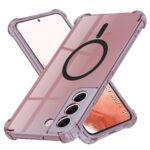 Coque Techsuit Shockproof Clear Silicone MagSafe pour Samsung Galaxy S22 Plus - Smoke Black