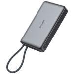 Batterie externe magnétique Acefast M18 10 000 mAh (38,5 Wh) - Câble intégré - USB-C - PD 22,5 W - LED - Noir – Image 2