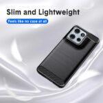 Coque Techsuit Carbon Silicone pour Motorola Moto G57 Power / G67 Power - Black – Image 4