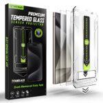 Lot de 2 protections d'écran Techsuit TitanGlass CrystalHD (Compatible avec le déverrouillage par empreinte digitale) pour Samsung Galaxy S24 Ultra - Clear