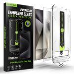 Protection d'écran Techsuit TitanGlass CrystalHD (Compatible avec le déverrouillage par empreinte digitale) pour Samsung Galaxy S24 Ultra - Clear