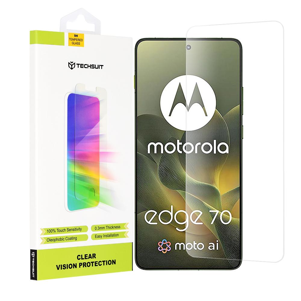 2770633 Protection d'écran Techsuit Clear Vision Glass pour Motorola Edge 70 - Transparent – Image 1