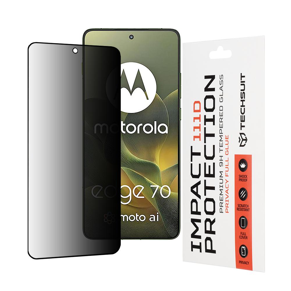 2770951 Protection d'écran Techsuit 111D Privacy Full Glue pour Motorola Edge 70 - Black – Image 1