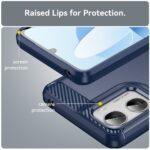 Coque Techsuit Carbon Silicone pour Motorola Moto G06 / Moto G06 Power - Blue – Image 2
