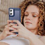 Coque Techsuit Carbon Silicone pour Motorola Moto G06 / Moto G06 Power - Blue – Image 6