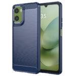 Coque Techsuit Carbon Silicone pour Motorola Moto G06 / Moto G06 Power - Blue