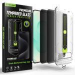 Lot de 2 protections d'écran Techsuit TitanGlass CrystalHD (Compatible avec le déverrouillage par empreinte digitale) pour Samsung Galaxy S25 Plus / S24 Plus - Privacy