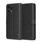 Étui portefeuille Techsuit Leather Folio pour Nothing Phone (3a) Lite - Black
