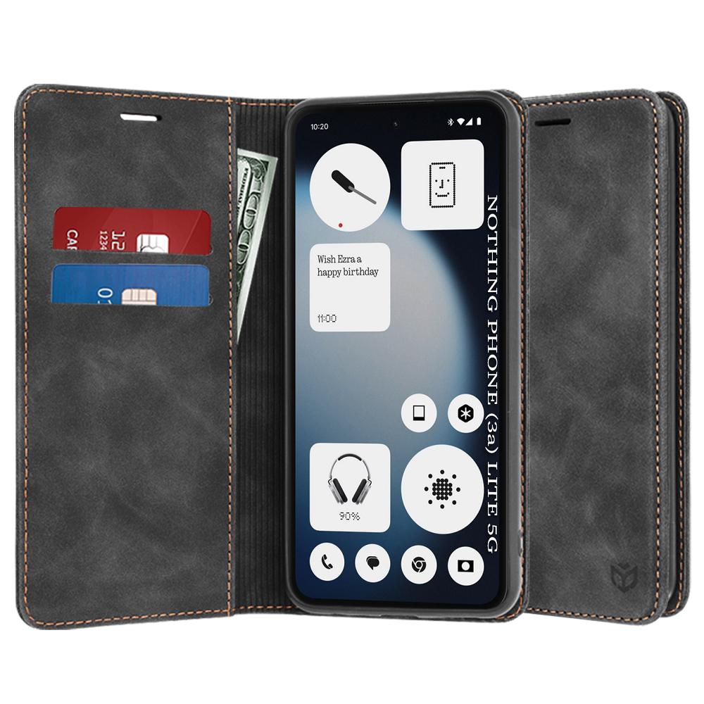 2819827 Étui portefeuille Techsuit Confy Cover pour Nothing Phone (3a) Lite - Black – Image 1