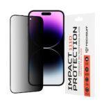Protection d'écran Techsuit 111D Privacy Full Glue pour iPhone 14 Pro Max - Black