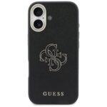 Coque Guess Hardcase Resin Logo pour iPhone 17 - Black – Image 3