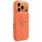 Coque Guess Hardcase Resin Logo pour iPhone 17 Pro - Orange – Image 4