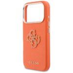 Coque Guess Hardcase Resin Logo pour iPhone 17 Pro - Orange – Image 2