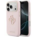 Coque Guess Hardcase Resin Logo pour iPhone 17 Pro Max - Pink