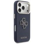Coque Guess Hardcase Resin Logo pour iPhone 17 Pro - Blue – Image 4