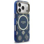 Coque Guess IML Peony Dot MagSafe pour iPhone 17 Pro - Blue – Image 5