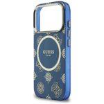Coque Guess IML Peony Dot MagSafe pour iPhone 17 Pro Max - Blue – Image 2