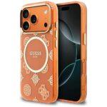 Coque Guess IML Peony Dot MagSafe pour iPhone 17 Pro Max - Orange