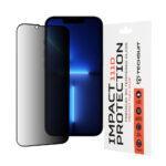 Protection d'écran Techsuit 111D Privacy Full Glue pour iPhone 13 Pro Max / iPhone 14 Plus - Black