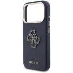Coque Guess Hardcase Resin Logo pour iPhone 17 Pro Max - Blue – Image 2