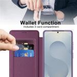 Étui portefeuille Techsuit SmartMag Book Case pour Samsung Galaxy S26 Ultra - Purple – Image 4