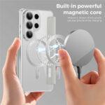 Étui portefeuille Techsuit SmartMag Book Case pour Samsung Galaxy S26 Ultra - Gray – Image 5