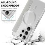 Étui portefeuille Techsuit SmartMag Book Case pour Samsung Galaxy S26 Ultra - Gray – Image 3