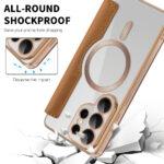 Étui portefeuille Techsuit SmartMag Book Case pour Samsung Galaxy S26 Ultra - Brown – Image 6