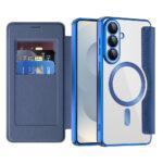Étui portefeuille Techsuit SmartMag Book Case pour Samsung Galaxy S26 Plus - Blue