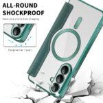 Étui portefeuille Techsuit SmartMag Book Case pour Samsung Galaxy S26 Plus - Green – Image 6