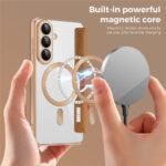 Étui portefeuille Techsuit SmartMag Book Case pour Samsung Galaxy S26 Plus - Brown – Image 3