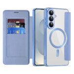 Étui portefeuille Techsuit SmartMag Book Case pour Samsung Galaxy S26 - Light Blue