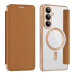 Étui portefeuille Techsuit SmartMag Book Case pour Samsung Galaxy S26 - Brown – Image 2