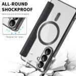 Étui portefeuille Techsuit SmartMag Book Case pour Samsung Galaxy S26 - Black – Image 6