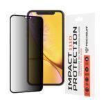 Protection d'écran Techsuit 111D Privacy Full Glue pour iPhone XR / iPhone 11 - Black