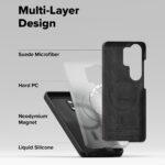 Coque Ringke Silicone Magnetic MagSafe pour Samsung Galaxy S26 Ultra - Black – Image 6