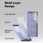 Coque Ringke Silicone Magnetic MagSafe pour Samsung Galaxy S26 Plus - Lavender – Image 6