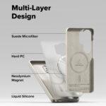 Coque Ringke Silicone Magnetic MagSafe pour Samsung Galaxy S26 Plus - Stone – Image 6