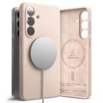 Coque Ringke Silicone Magnetic MagSafe pour Samsung Galaxy S26 Plus - Pink Sand – Image 4