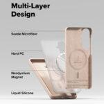 Coque Ringke Silicone Magnetic MagSafe pour Samsung Galaxy S26 Plus - Pink Sand – Image 6