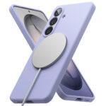 Coque Ringke Silicone Magnetic MagSafe pour Samsung Galaxy S26 - Lavender – Image 5