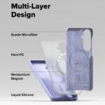 Coque Ringke Silicone Magnetic MagSafe pour Samsung Galaxy S26 - Lavender – Image 6