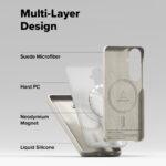Coque Ringke Silicone Magnetic MagSafe pour Samsung Galaxy S26 - Stone – Image 6
