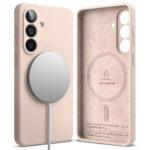 Coque Ringke Silicone Magnetic MagSafe pour Samsung Galaxy S26 - Pink Sand