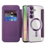 Étui portefeuille Techsuit SmartMag Book Case pour Samsung Galaxy A57 - Purple