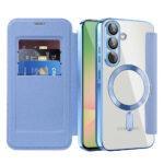 Étui portefeuille Techsuit SmartMag Book Case pour Samsung Galaxy A57 - Light Blue