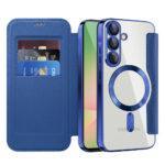 Étui portefeuille Techsuit SmartMag Book Case pour Samsung Galaxy A57 - Blue