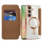 Étui portefeuille Techsuit SmartMag Book Case pour Samsung Galaxy A57 - Brown